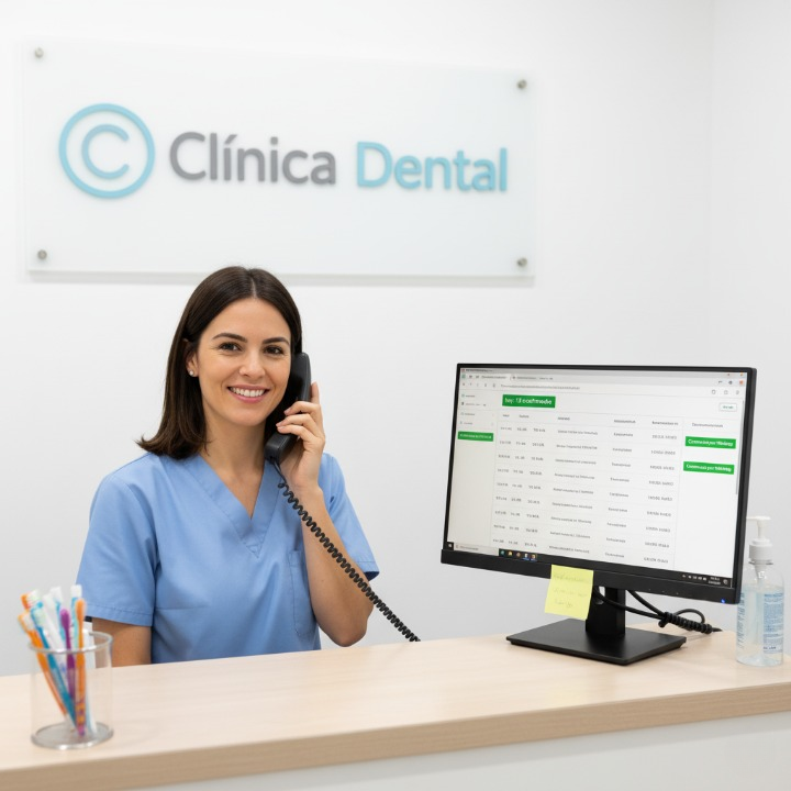 Clínica dental con automatización de citas